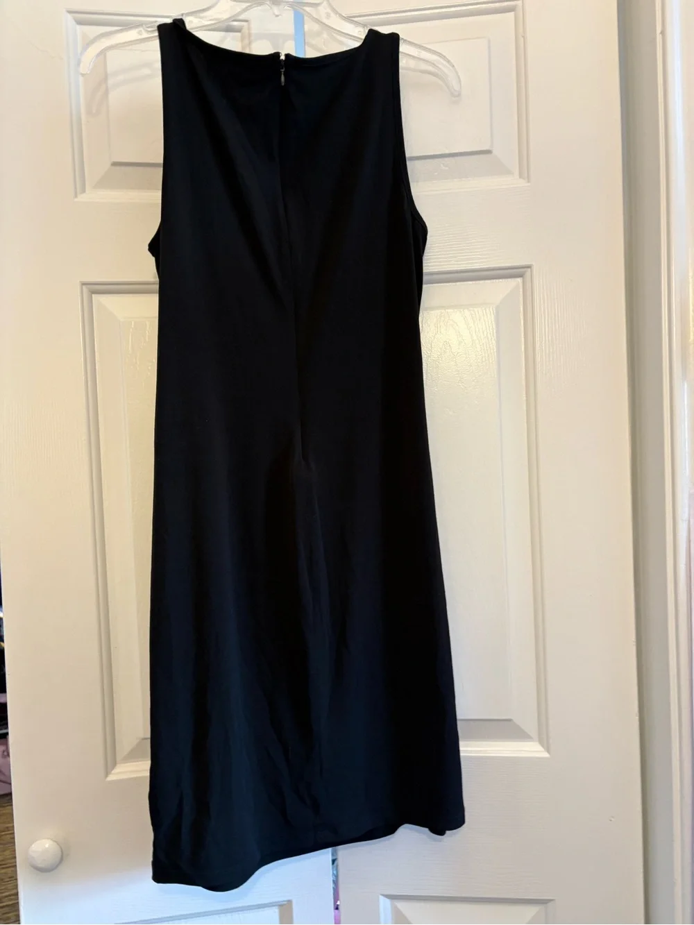 Michael Kors Black Sleeveless Buckle-Detail Sheath Dress Size Medium